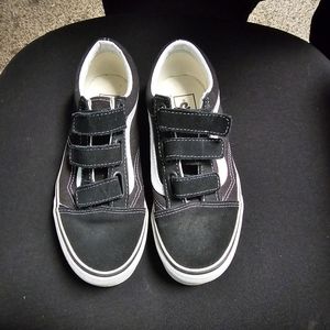 Black velcro strap vans